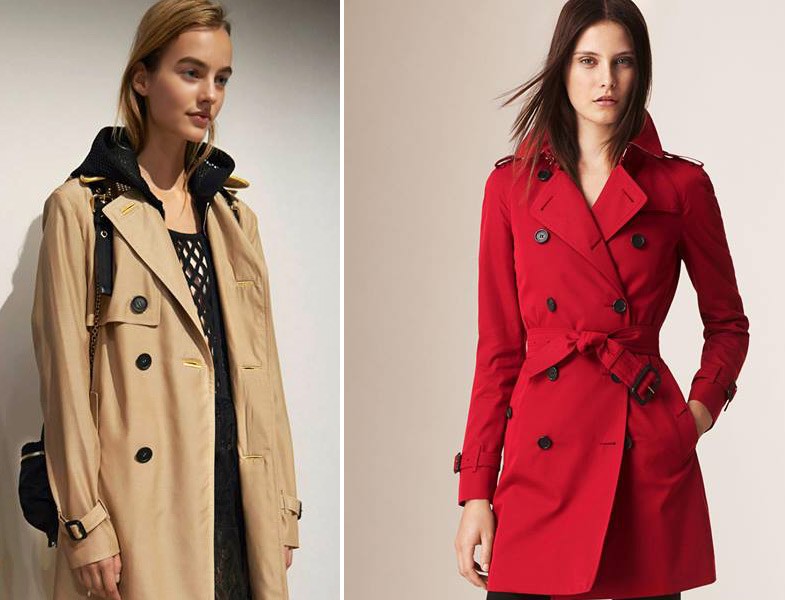 Burberry 2015-16 Sonbahar Kış Treçkot Modelleri