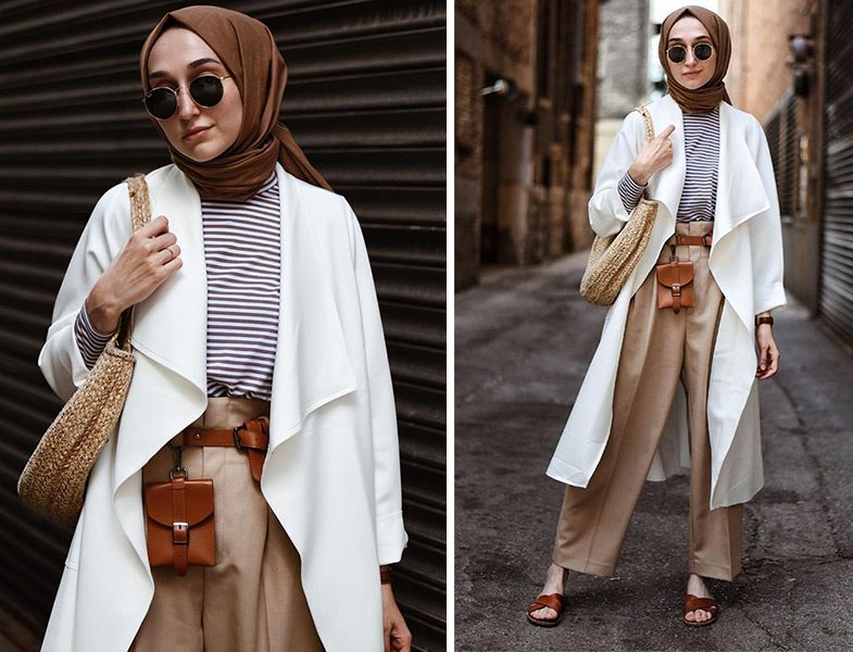 Oversize Trençkot ve Paperbag Pantolon Kombinleri