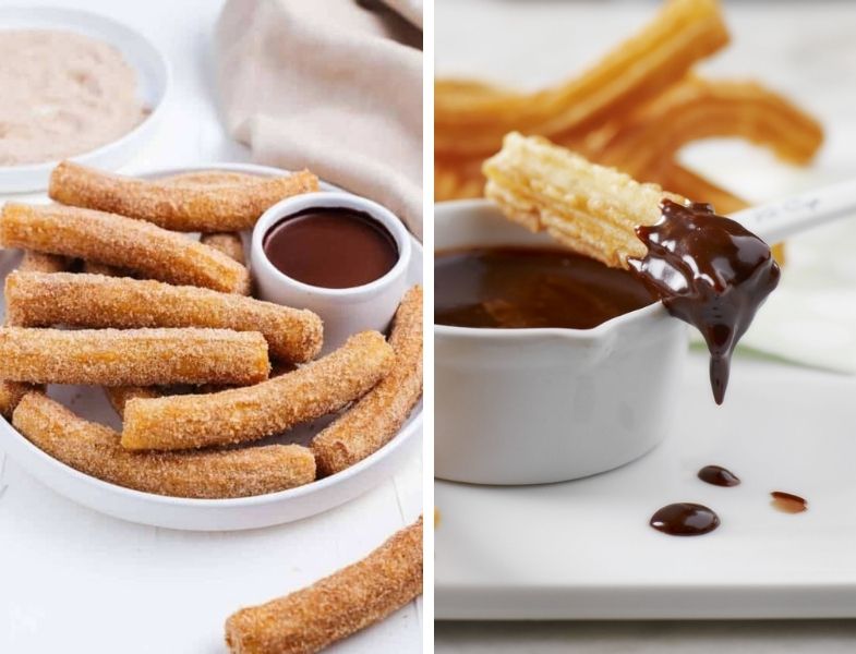 Çikolata Soslu Tarçınlı Churros